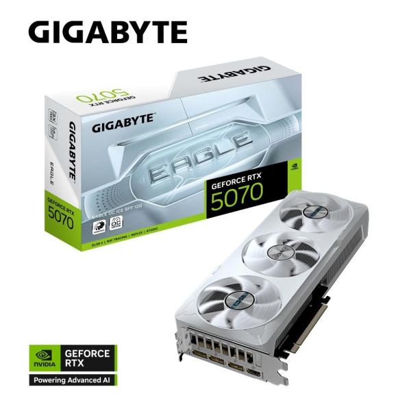 GIGABYTE GeForce RTX 5070 EAGLE ICE SFF/ OC/ 12GB/ GDDR7