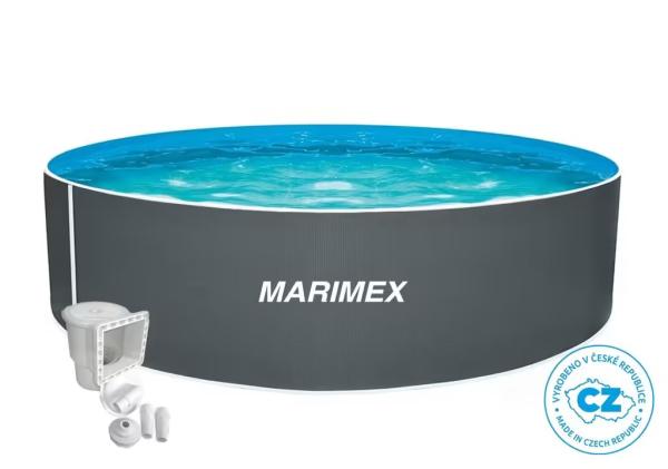 Marimex Orlando bazén 3, 05x0, 91 m s příslušenstvím - motiv šedý