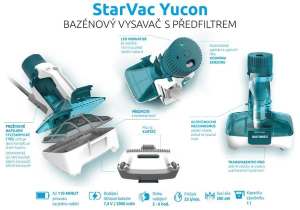 Marimex StarVac Yucon bazénový vysavač1