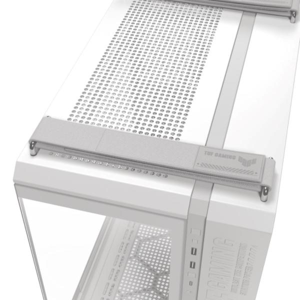 ASUS case TUF GAMING GT502 HORIZON,  Mid Tower,  průhledná bočnice,  4x 120mm ARGB Fan,  bílá2