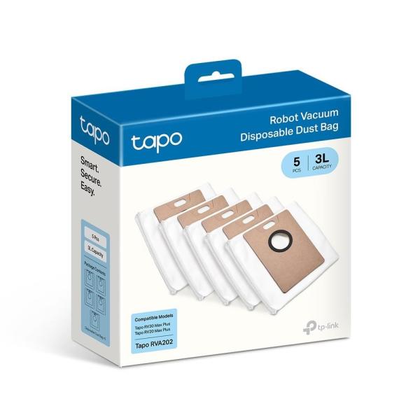 TP-Link Tapo RVA202 sada 5 náhradních prachových sáčků (5x 3L) pro Tapo RV30 Max Plus,  RV20 Max Plus. RV50 Pro Omni1