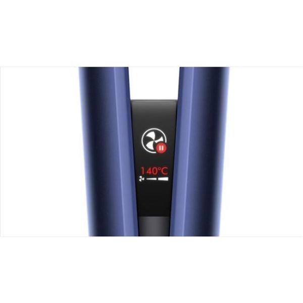 Dyson Airstrait HT01 žehlička na vlasy, LCD displej, Hyperdymium™ motor, automatická pauza, pruská modrá/měděná3