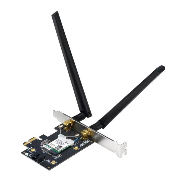 ASUS PCE-BE6500 WiFi 7 PCIe Adaptér,  Bluetooth 5.4,  PCIe 1x Slot,  WPA33