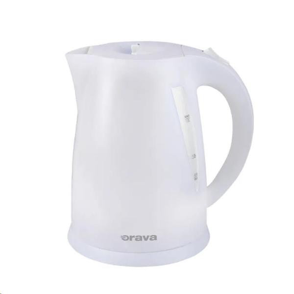 Orava VK-3117 W varná konvice 2000 W,  1.7 l,  automatické vypnutí,  bílá