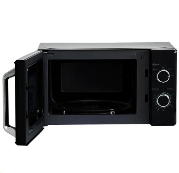 Orava Miwa-1B mikrovlnná trouba 700 W,  20 l,  otočný talíř s průměrem 25, 5 cm,  černá1