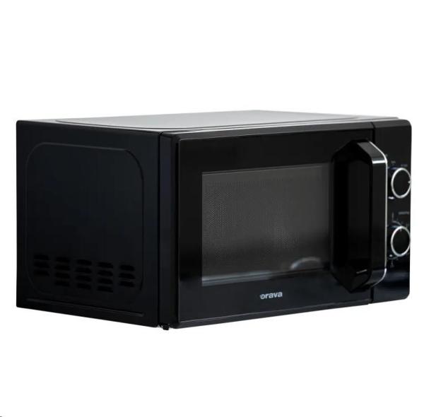Orava Miwa-1B mikrovlnná trouba 700 W,  20 l,  otočný talíř s průměrem 25, 5 cm,  černá3
