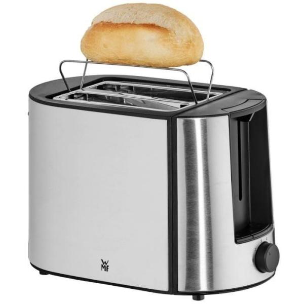 WMF Bueno Pro topinkovač,  870 W,  6 úrovní opekání,  odnímatelná přihrádka na dorbky,  nerez /  černá3