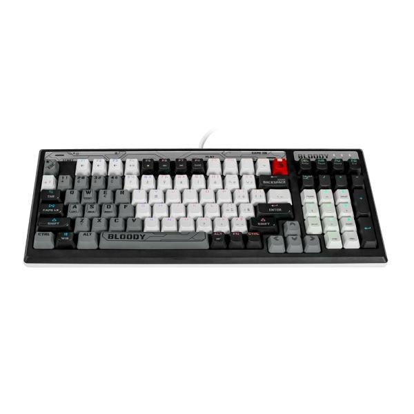 A4tech Bloody B950 podsvícená mechanická herní klávesnice RGB,  Brown Switch,  USB,  CZ,   šedá3