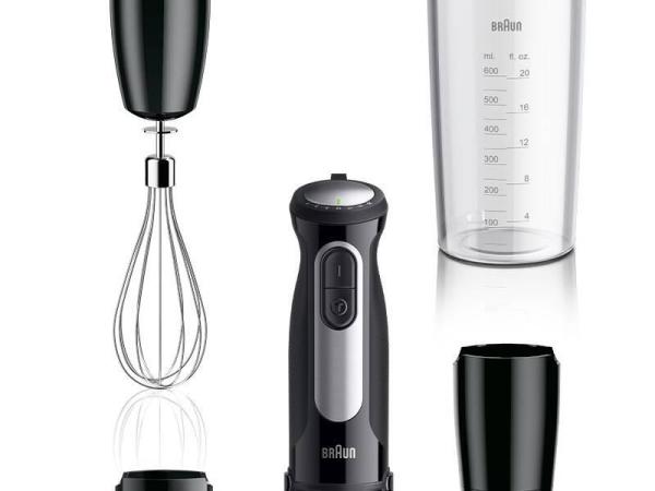 Braun MultiQuick 5 Pro ponorný mixér,  1000 W,  25 rychlostí + Turbo,  ergonomická rukojeť,  EasyClick Plus,  černá2