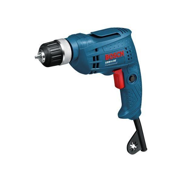 Bosch GBM 6 RE vrtačka,  350 W,  průměr do dřeva 15 mm,  do oceli 6, 5 mm,  upínací sklíčidlo s ozubeným věncem