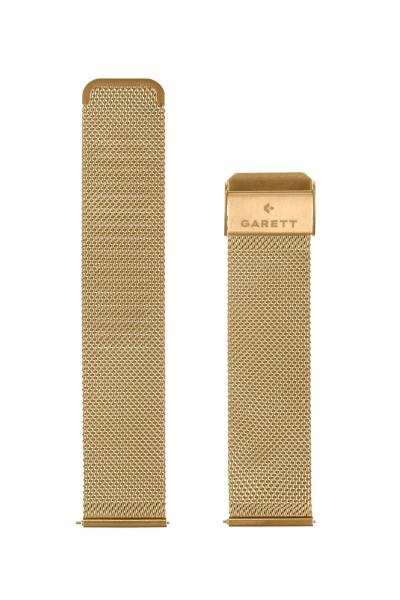 Garett univerzální řemínek 18 mm,  zlatý kovový,  typ Mesh gold