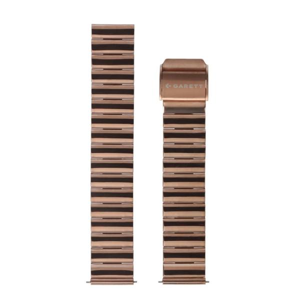 Garett univerzální řemínek 18 mm,  zlatorůžový kovový,   typ Solid rose gold