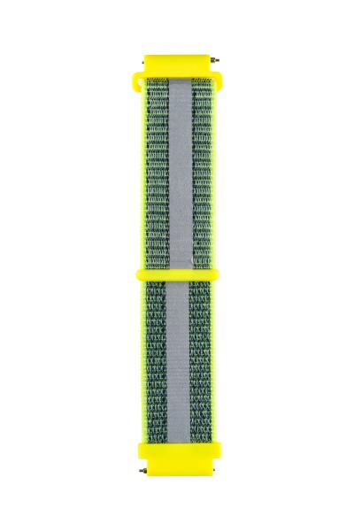 Garett Kids univerzální řemínek 20 mm,  zelený reflexní