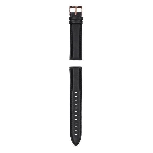 Garett univerzální řemínek 20 mm,  černý se zlatým zapínáním,  ekokůže