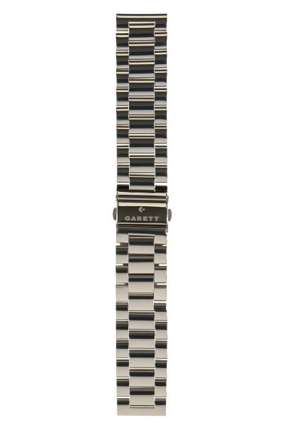 Garett univerzální řemínek 22 mm,  stříbrný kovový,  typ Solid