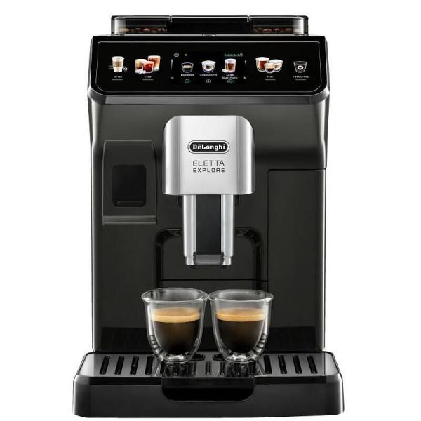 DeLonghi Eletta Explore ECAM 450.55.G automatický kávovar,  1450 W,  19 barů,  systém LatteCrema,  mlýnek na kávu