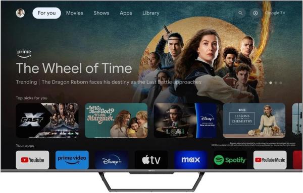 Metz 50MQD7500Z 50" TV,  4K Ultra HD,  QLED,  Google TV,  HDR,  WiFi,  Bluetooth 5.1,  Dolby Atmos4