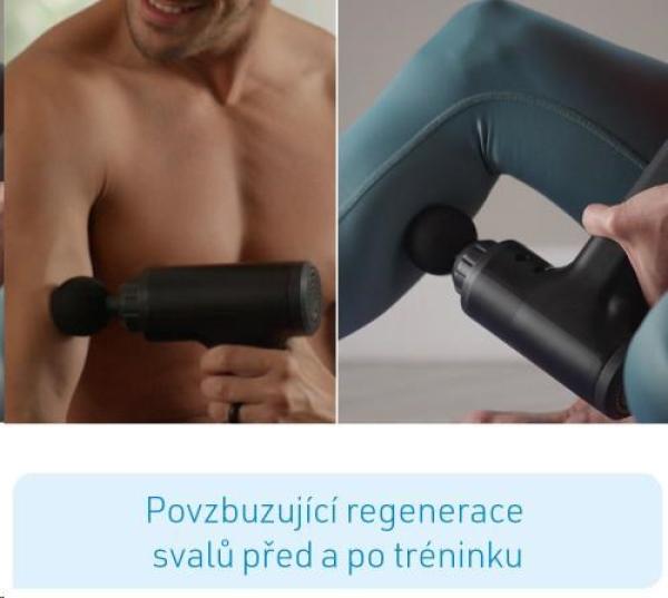 BAZAR - Kendox masážní pistole Muscle Relief, černá, 20 W ~ 50 W - Poškozený obal (Komplet)7