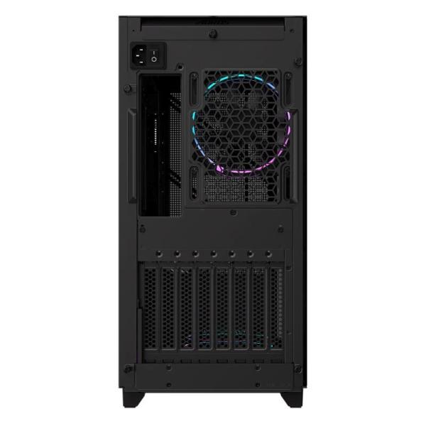 GIGABYTE case GB-AC400G ST,  Mid Tower,  1x USB-C,  2x USB3.0,  Průhledná bočnice,  4x ARGB 120mm Fan,  černá7
