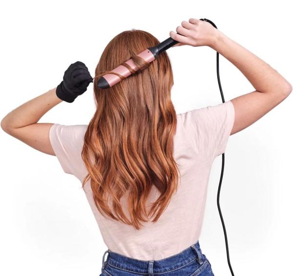 BaByliss C457E kulma na vlasy,  6 úrovní výkonů,  černá /  růžové zlato2