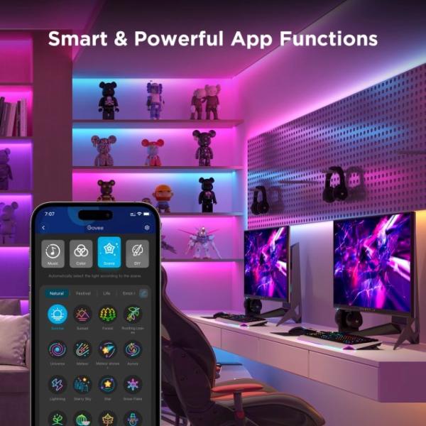 Govee WiFi RGBICW Smart PRO LED pásek 3m MATTER - extra odolný2