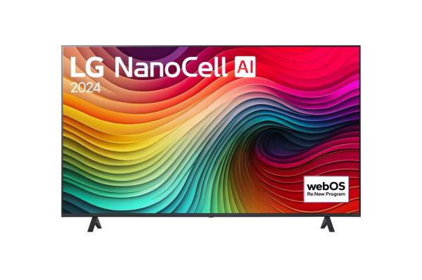 LG 55NANO82 55" TV,  4K Ultra HD,  NanoCell,  webOS,  AI Sound Pro,  HDR,  Bluetooth 5.1,  WiFi,  HDMI