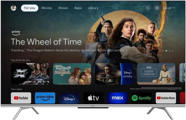 Metz 65MUD7000Z 65" TV,  4K Ultra HD,  LED,  Bluetooth,  WiFi,  Google TV,  HDR,  DTS Studio Sound2