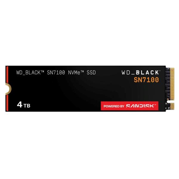 WD BLACK SSD NVMe 4TB PCIe SN7100 Powered by SanDisk,  Gen4,  (R:7250,  W:6900MB/ s)