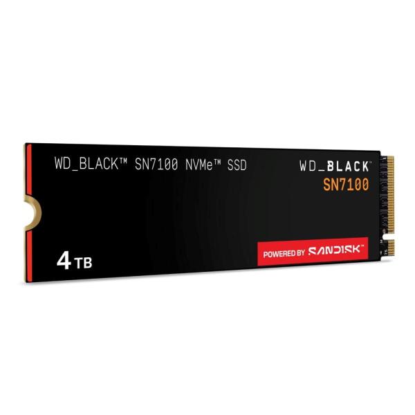 WD BLACK SSD NVMe 4TB PCIe SN7100 Powered by SanDisk,  Gen4,  (R:7250,  W:6900MB/ s)1