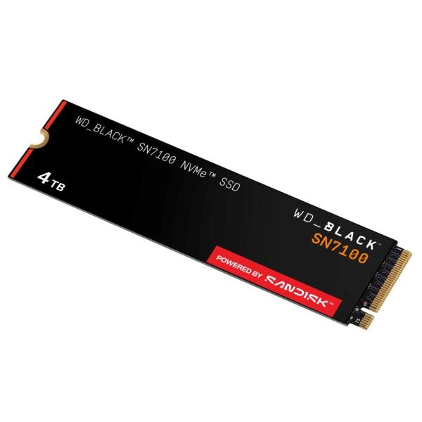 WD BLACK SSD NVMe 4TB PCIe SN7100 Powered by SanDisk,  Gen4,  (R:7250,  W:6900MB/ s)3