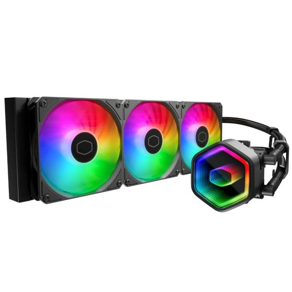 Cooler Master vodní chladič MasterLiquid 360 Core II,  3x120mm,  LGA1851,  AM5,  černá