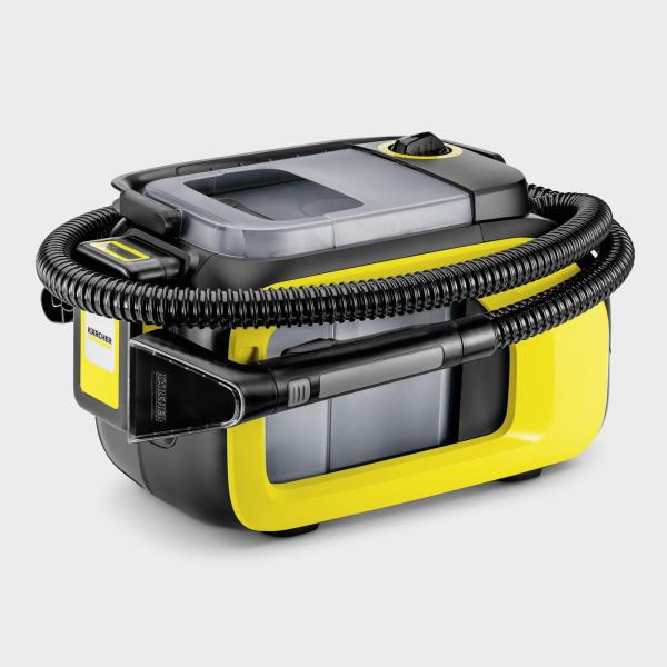 Kärcher SE 3-18 Compact Battery AKU tepovač,  18 V baterie,  1.7/ 2.9 l nádrže,  funkce hygienického proplachu3