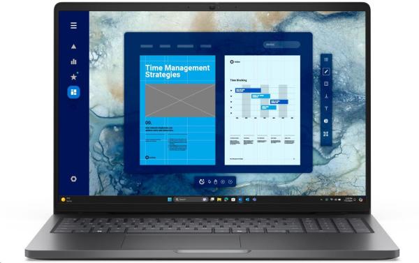 Dell Pro 16/ PC16250/ 5-120U/ 16"/ WUXGA/ 16GB/ 512GB/ Iris Xe/ W11P/ Black/ 3R NBD