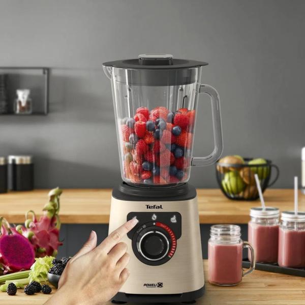 Tefal BL871A31 Perfectmix+ Beige stolní mixér, 1200 W, 28000 ot/min, 6 nožů, přednastavené programy7