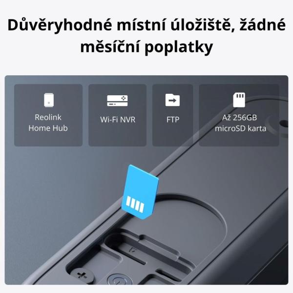 REOLINK bezpečnostní video zvonek D340B, 4MP, 2K, WiFi, černá4