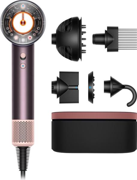 Dyson Supersonic Nural HD16 fén na vlasy,  1600 W,  difuzér,  4 teploty,  3 rychlosti,  Jasper/ Plum