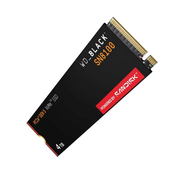 WD BLACK SSD NVMe 4TB PCIe SN8100 Powered by SanDisk,  Gen5,  (R:14900,  W:14000MB/ s)2