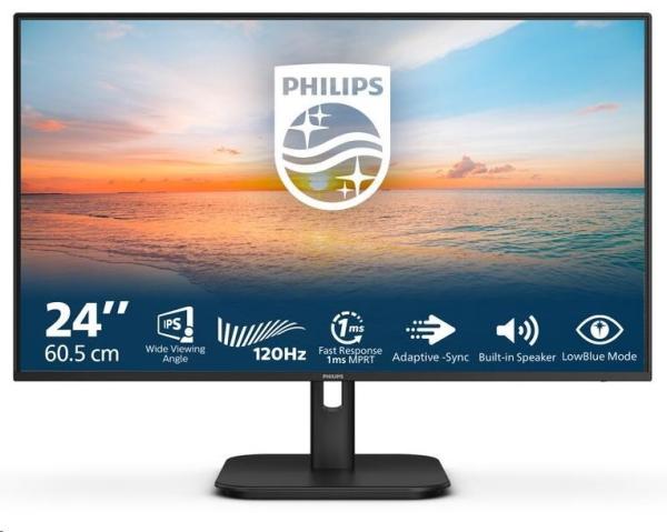 Philips/ 24E1N1200A/ 23, 8"/ IPS/ FHD/ 120Hz/ 1ms/ Black/ 3R