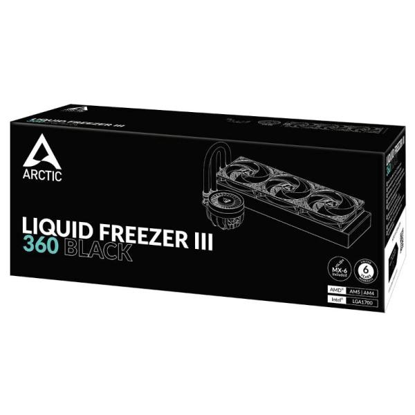 BAZAR - ARCTIC Vodní chladič Liquid Freezer III 360, 3x120mm, AM5, LGA1851, černá2