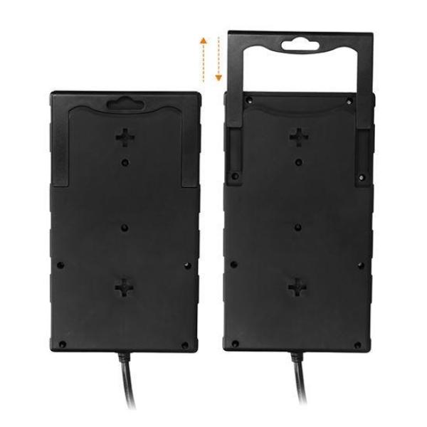 Solight přepěťová ochrana,  8z,  USB A+CA,  2m,  černá0