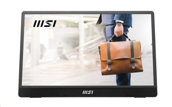 MSI Pro/ MP161 E2/ 15, 6"/ IPS/ FHD/ 60Hz/ 4ms/ Black/ 2R