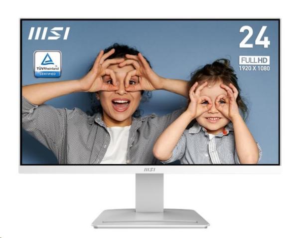 MSI Pro/ MP2412W/ 23, 8"/ VA/ FHD/ 100Hz/ 1ms/ White/ 2R