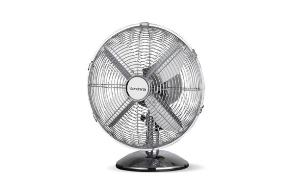 Orava SF-100 X stolní oscilující ventilátor, 3 stupně rychlosti, oscilace doprava a doleva, stříbrná1