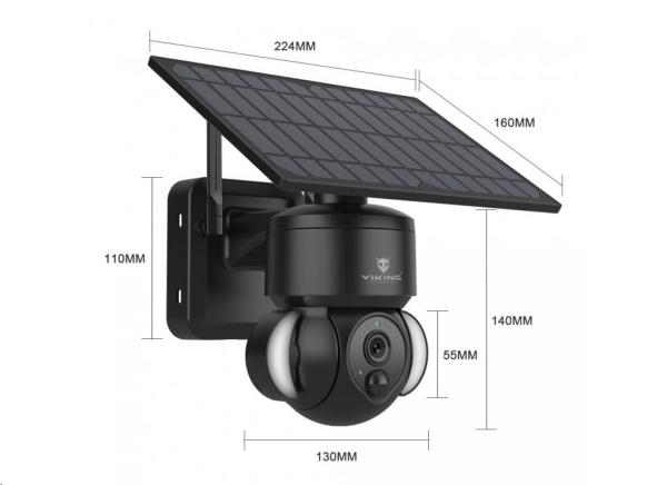 BAZAR - Viking solární HD kamera HDs01 4G - Poškozený obal (Komplet)1