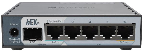 MikroTik E60iUGS, hEX S (2025 version) s RouterOS L4, desktop