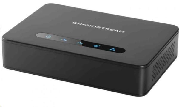 Grandstream HT812 (ATA), 2x FXS, 2 SIP účty, 1x Gbit LAN, NAT router, 3-cestná konf., auto-provis.