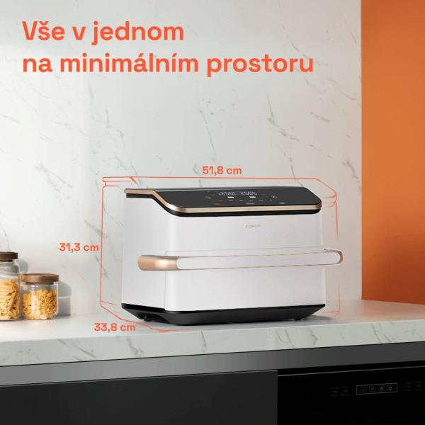 Cosori TF101S Dual blaze TwinFry 10l hozkovzdušná fritéza - bílá11