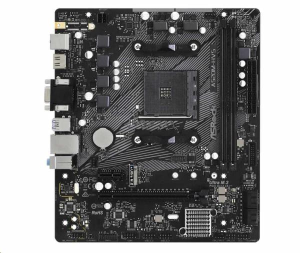 BAZAR - ASRock MB Sc AM4 A520M-HVS, AMD A520M, 2xDDR4, HDMI - Po opravě (Bez příšlušenství)