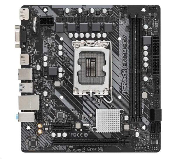 BAZAR - ASRock MB Sc LGA1700 H610M-HDV,  Intel H610,  2xDDR4,  1xDP,  1xHDMI,  1xVGA,  mATX - Po opravě (Bez příšlušenství)2