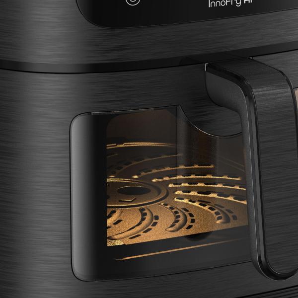 Rohnson InnoFry AI chytrá horkovzdušná fritéza,  1800 W,  Wi-Fi,  objem 8 l,  TFT displej,  černá6